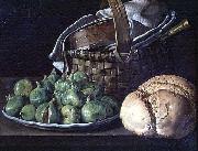 Luis Egidio Melendez Still Life With Figs oil painting